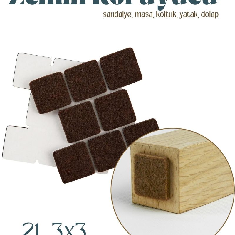 21 Adet 30 mm Sandalye Mobilya Koruyucu Keçe