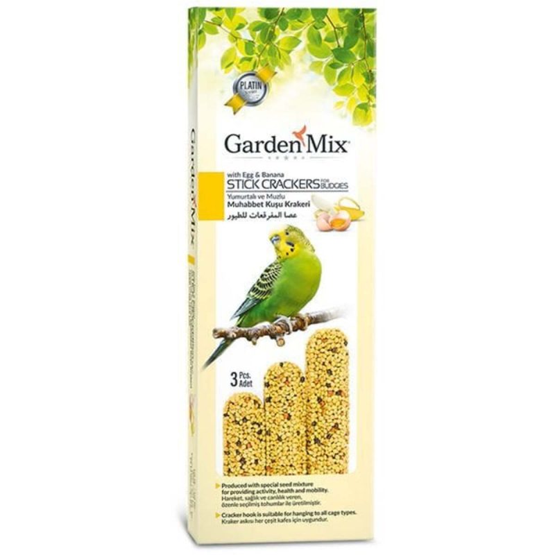Gardenmix Garden Mix Muzlu ve Yumurtalı Muhabbet Kuş Krakeri 3 Adet PTZN900-033