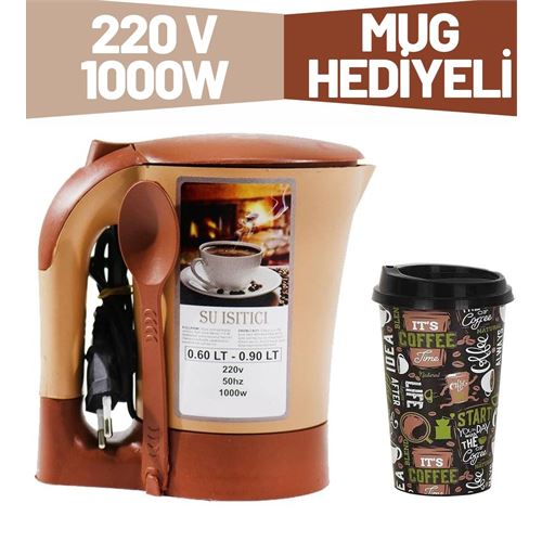 Takaz Global 220 Volt Plastik Kettle Mug Bardak Seti