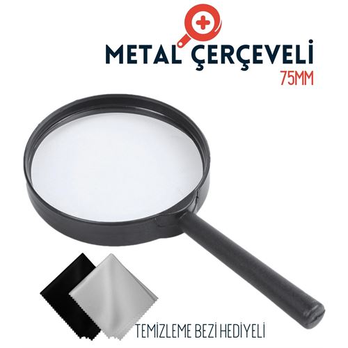 Takaz Global 7.5 Cm Çap Büyüteç Microfiber Bez Hediyeli