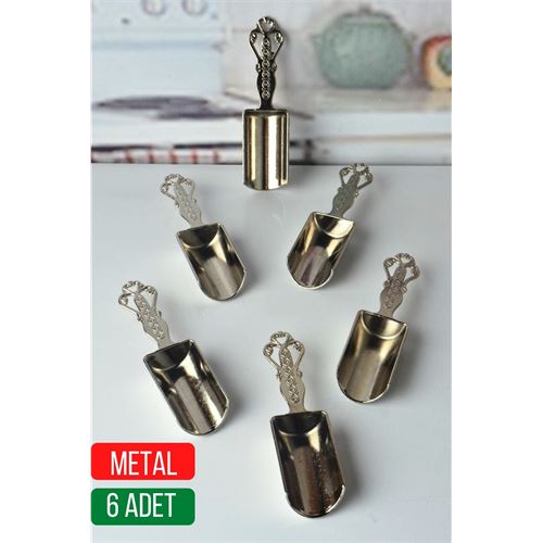 Takaz Global Vintage 6 lı Metal Baharat Ölçü Kaşığı