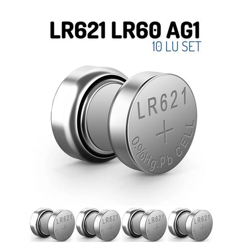Takaz Global LR621 LR60 AG1 1.55V 10 Adet Alkaline Pil