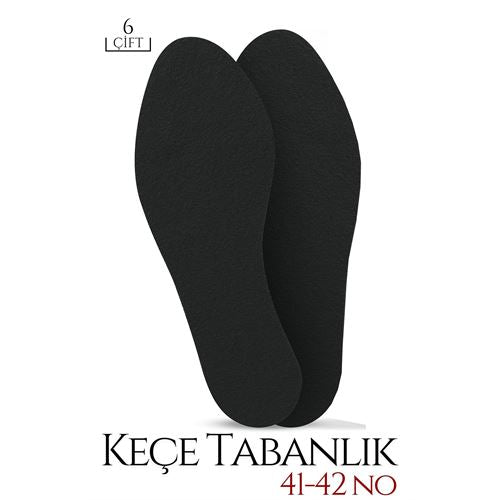 Takaz Global 41-42 No Keçeli Ayakkabı Tabanlığı 6 ÇİFT