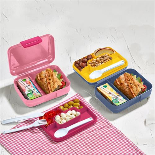 Takaz Global 2 Katlı 6 Bölmeli Yemek Kabı 3 lü Set D.Tessay Design