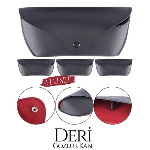 Takaz Global 4 LÜ Deri Gözlük Kabı Benvolio Design