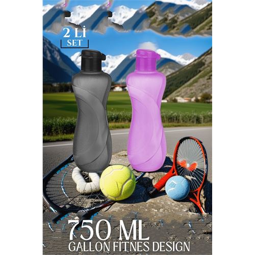 Takaz Global 750 ml Matara Seti 2 RENK Gallon Fitness