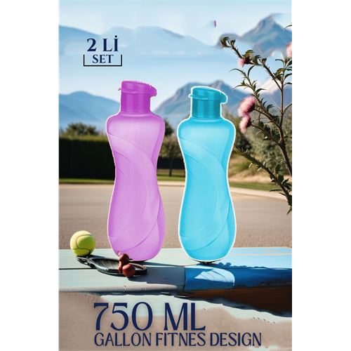 Takaz Global 750 ml Matara Seti 2 RENK Gallon Fitness