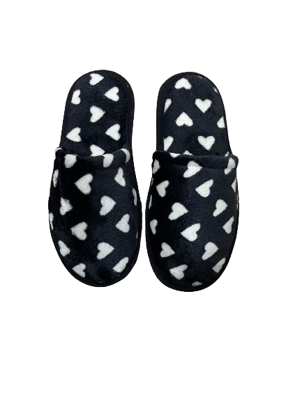 Kalp Desenli Kadın Terlik