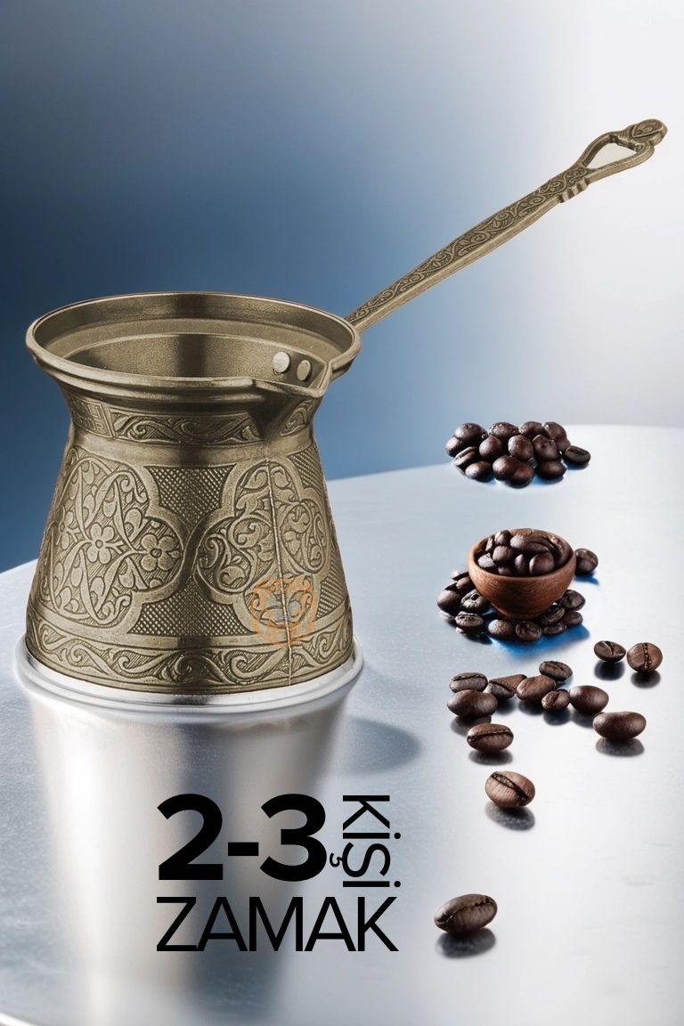 Takaz Global 2-3 Kişilik ZAMAK-BLACK Cezve İndüksiyon Tabanlı