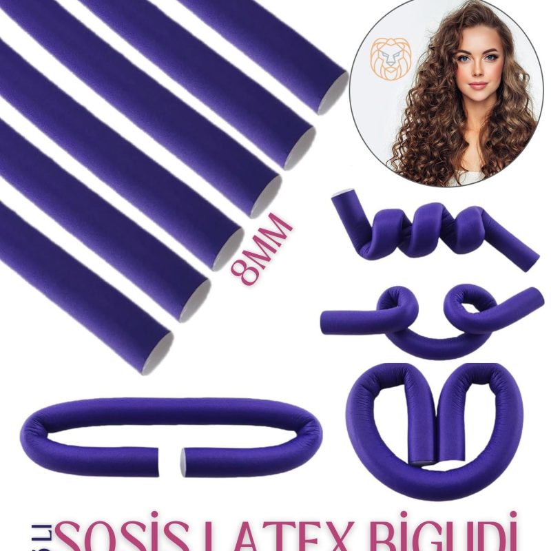 8 mm Sosis Latex Bigudi 6 lı Paket