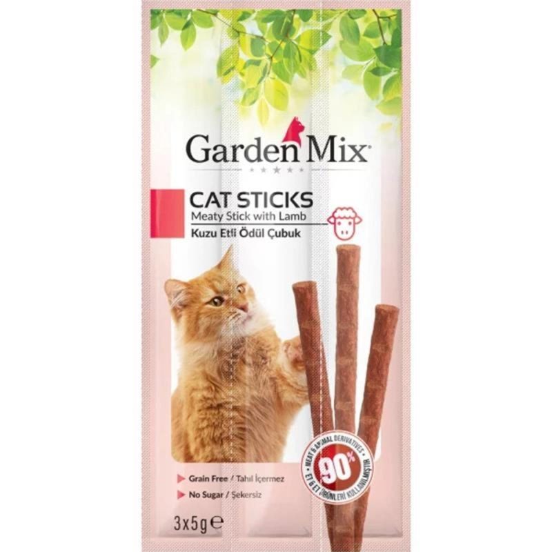Gardenmix Garden Mix Kuzu Etli Tahılsız Kedi Ödül Çubuğu 15gr(3'lü) TYC00561138629