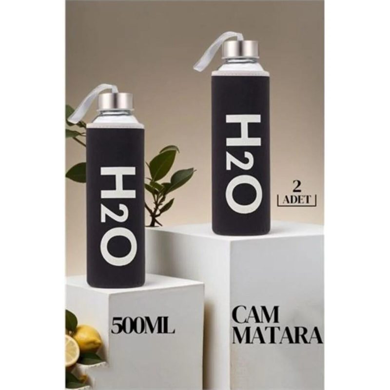 Cam Matara 2 li SET Siyah 750 ML Missana Design